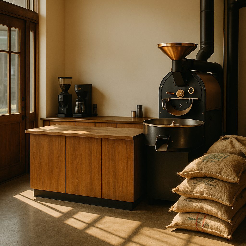 The Harbor Coffee Roasters shopfront, seen from the street